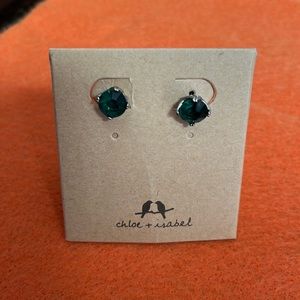 Emerald Stud Earrings